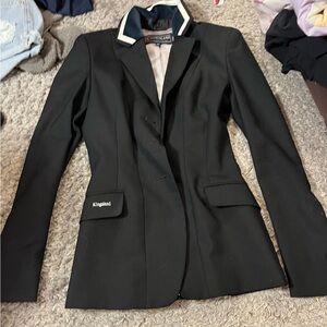 Kingsland navy show coat with interchangeable collar (only have 1)